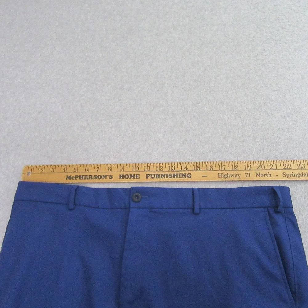 Hart Schaffner‎ Marx Mens Golf Shorts 42 x 9 Blue Performance Flat Front